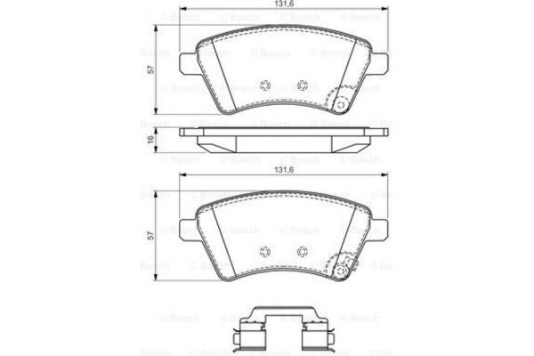 Bosch Σετ τακάκια, Δισκόφρενα - 0 986 494 584