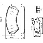 Bosch Σετ τακάκια, Δισκόφρενα - 0 986 494 589