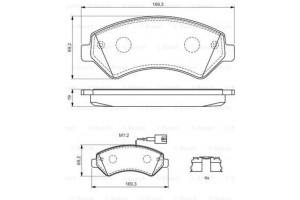 Bosch Σετ τακάκια, Δισκόφρενα - 0 986 494 589