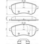 Bosch Σετ τακάκια, Δισκόφρενα - 0 986 494 593