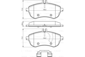 Bosch Σετ τακάκια, Δισκόφρενα - 0 986 494 593