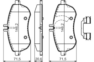 Bosch Σετ τακάκια, Δισκόφρενα - 0 986 494 593
