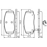 Bosch Σετ τακάκια, Δισκόφρενα - 0 986 494 594