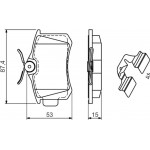 Bosch Σετ τακάκια, Δισκόφρενα - 0 986 494 597