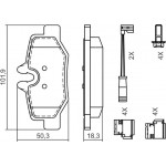 Bosch Σετ τακάκια, Δισκόφρενα - 0 986 494 603