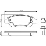 Bosch Σετ τακάκια, Δισκόφρενα - 0 986 494 606