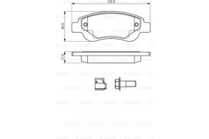 Bosch Σετ τακάκια, Δισκόφρενα - 0 986 494 606