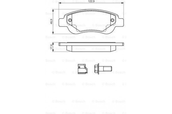 Bosch Σετ τακάκια, Δισκόφρενα - 0 986 494 606