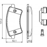 Bosch Σετ τακάκια, Δισκόφρενα - 0 986 494 612