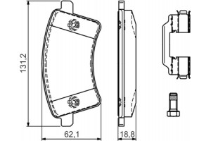 Bosch Σετ τακάκια, Δισκόφρενα - 0 986 494 612