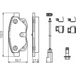 Bosch Σετ τακάκια, Δισκόφρενα - 0 986 494 614
