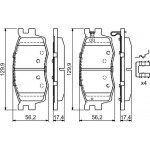 Bosch Σετ τακάκια, Δισκόφρενα - 0 986 494 617