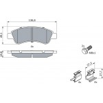 Bosch Σετ τακάκια, Δισκόφρενα - 0 986 494 623