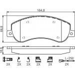 Bosch Σετ τακάκια, Δισκόφρενα - 0 986 494 624