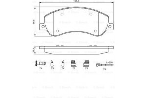 Bosch Σετ τακάκια, Δισκόφρενα - 0 986 494 624