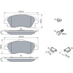 Bosch Σετ τακάκια, Δισκόφρενα - 0 986 494 625
