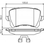 Bosch Σετ τακάκια, Δισκόφρενα - 0 986 494 626