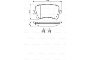 Bosch Σετ τακάκια, Δισκόφρενα - 0 986 494 626