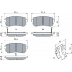 Bosch Σετ τακάκια, Δισκόφρενα - 0 986 494 627 Bosch Σετ τακάκια, Δισκόφρενα - 0 986 494 627