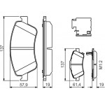 Bosch Σετ τακάκια, Δισκόφρενα - 0 986 494 638