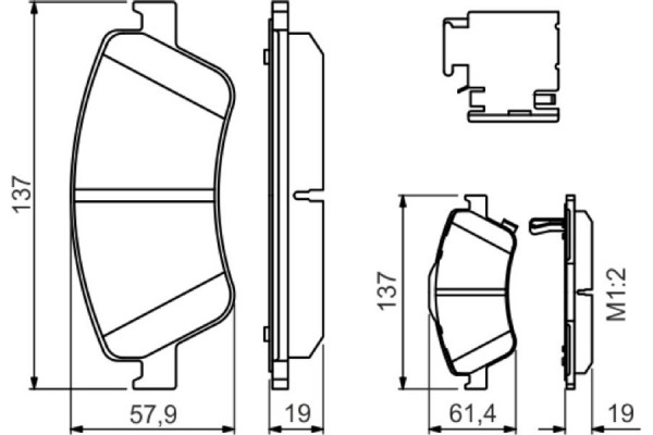 Bosch Σετ τακάκια, Δισκόφρενα - 0 986 494 638