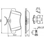 Bosch Σετ τακάκια, Δισκόφρενα - 0 986 494 640