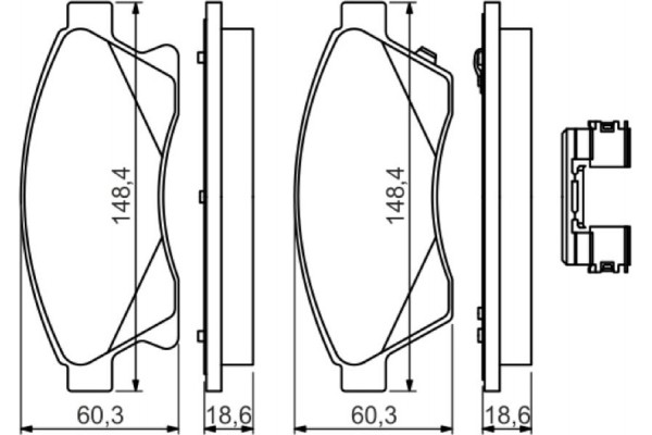 Bosch Σετ τακάκια, Δισκόφρενα - 0 986 494 644