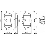 Bosch Σετ τακάκια, Δισκόφρενα - 0 986 494 645 Bosch Σετ τακάκια, Δισκόφρενα - 0 986 494 645