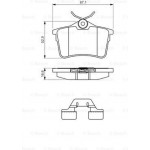 Bosch Σετ τακάκια, Δισκόφρενα - 0 986 494 646