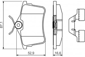 Bosch Σετ τακάκια, Δισκόφρενα - 0 986 494 646