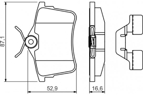 Bosch Σετ τακάκια, Δισκόφρενα - 0 986 494 646