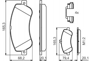 Bosch Σετ τακάκια, Δισκόφρενα - 0 986 494 648