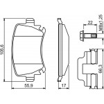 Bosch Σετ τακάκια, Δισκόφρενα - 0 986 494 649