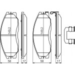 Bosch Σετ τακάκια, Δισκόφρενα - 0 986 494 650