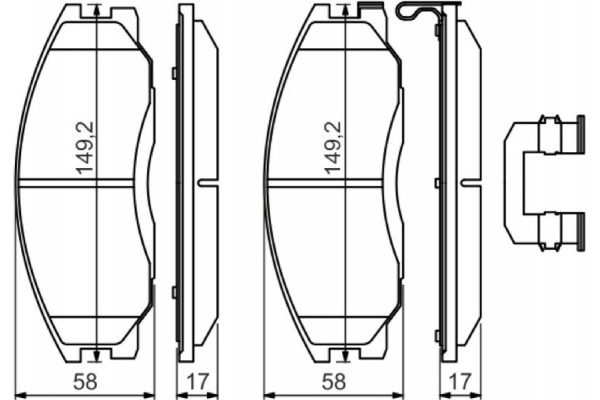 Bosch Σετ τακάκια, Δισκόφρενα - 0 986 494 650