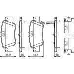 Bosch Σετ τακάκια, Δισκόφρενα - 0 986 494 651
