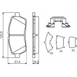 Bosch Σετ τακάκια, Δισκόφρενα - 0 986 494 652