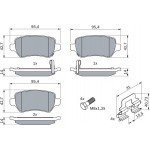 Bosch Σετ τακάκια, Δισκόφρενα - 0 986 494 654