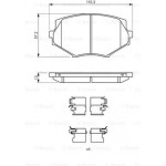 Bosch Σετ τακάκια, Δισκόφρενα - 0 986 494 655
