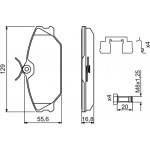 Bosch Σετ τακάκια, Δισκόφρενα - 0 986 494 656