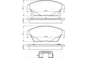 Bosch Σετ τακάκια, Δισκόφρενα - 0 986 494 657