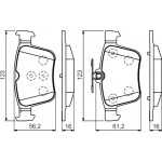 Bosch Σετ τακάκια, Δισκόφρενα - 0 986 494 658