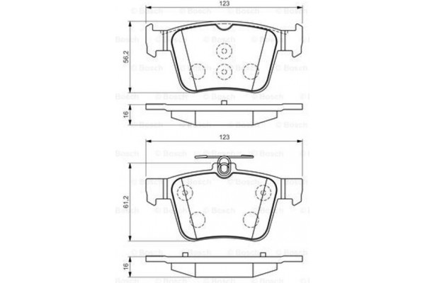 Bosch Σετ τακάκια, Δισκόφρενα - 0 986 494 658