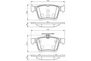 Bosch Σετ τακάκια, Δισκόφρενα - 0 986 494 659