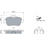Bosch Σετ τακάκια, Δισκόφρενα - 0 986 494 664