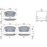 Bosch Σετ τακάκια, Δισκόφρενα - 0 986 494 671