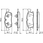 Bosch Σετ τακάκια, Δισκόφρενα - 0 986 494 672
