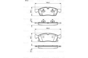 Bosch Σετ τακάκια, Δισκόφρενα - 0 986 494 672