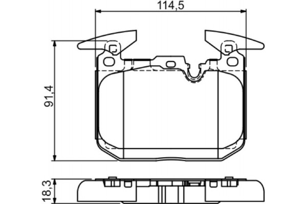 Bosch Σετ τακάκια, Δισκόφρενα - 0 986 494 674