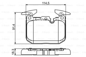 Bosch Σετ τακάκια, Δισκόφρενα - 0 986 494 674